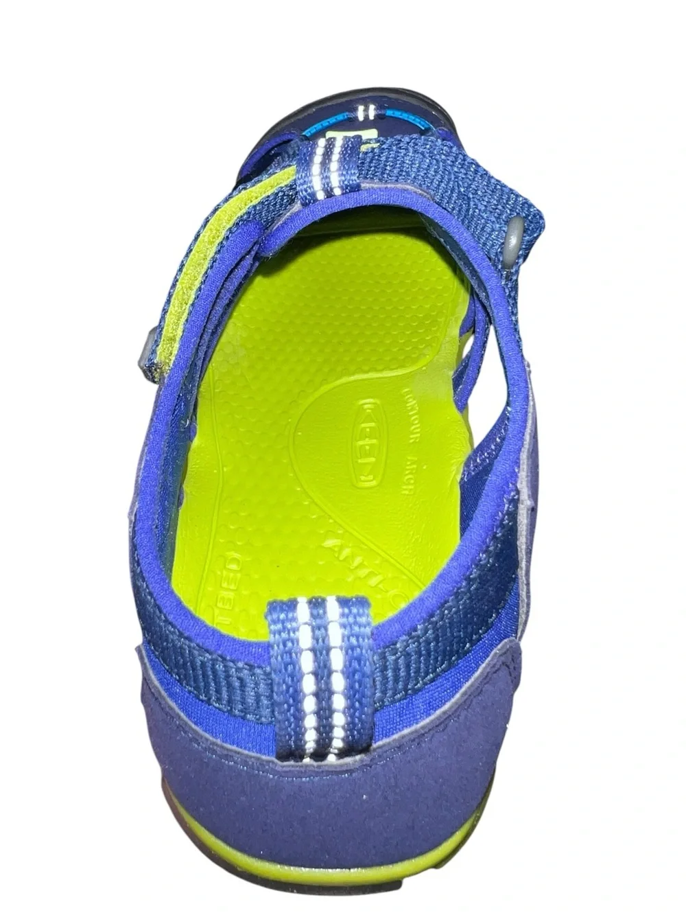 🌻Like New KEEN Seacamp II CNX Water Sandals Blue/Green Big Kid Size 7